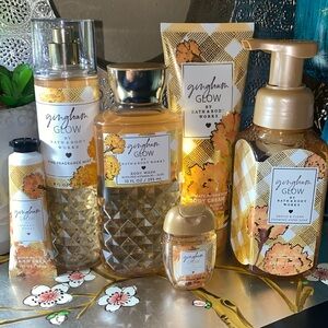 Bath and Bodyworks Gingham Glow Gift Set Combo All in One